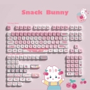 Snack Bunny 104+34 MOT Profile Keycap Set Cherry MX PBT Dye-subbed for Keyboard